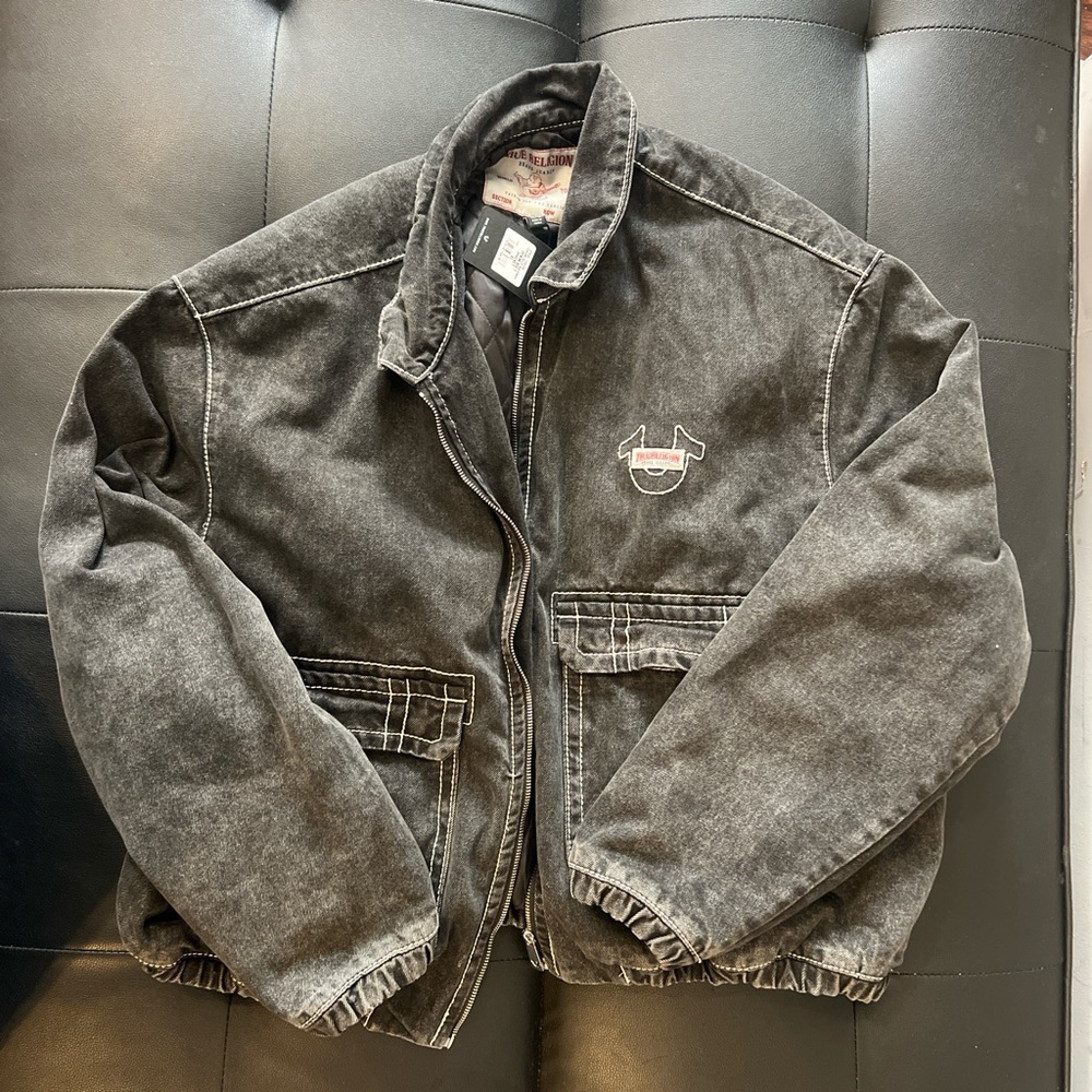 True Religion Bullet Black Denim Shacket